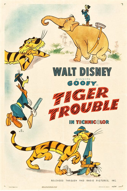 Tiger Trouble (RKO, 1945).- Movie Poster Reprint