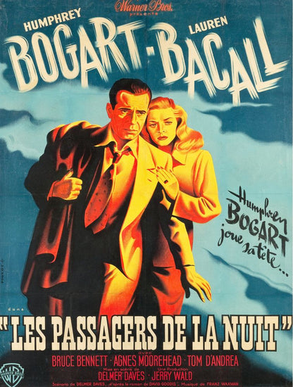 Dark Passage (Warner Brothers, 1948). French- Movie Poster Reprint