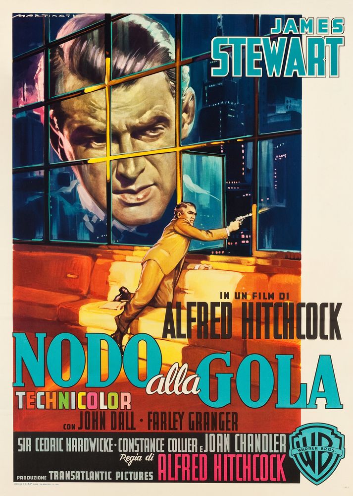 Rope (Warner Brothers, 1956). First Release Italian- Movie Poster Reprint