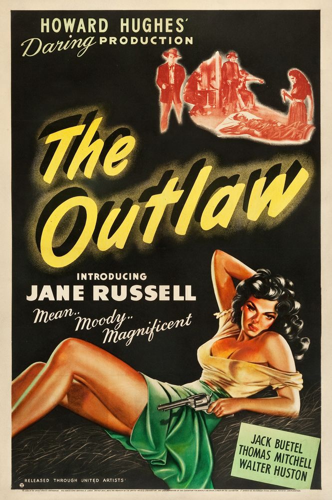 The Outlaw (United Artists, 1946).- Movie Poster Reprint