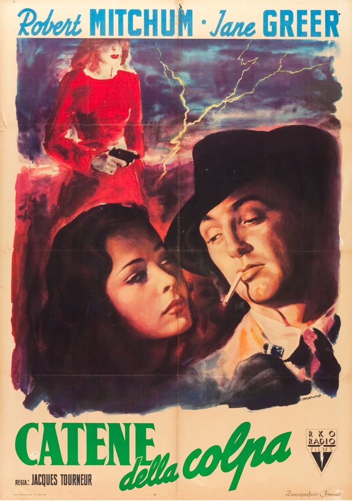 Out of the Past (RKO, 1947). Italian- Movie Poster Reprint