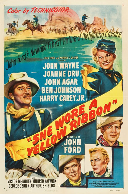 She Wore a Yellow Ribbon (RKO, 1949).- Movie Poster Reprint