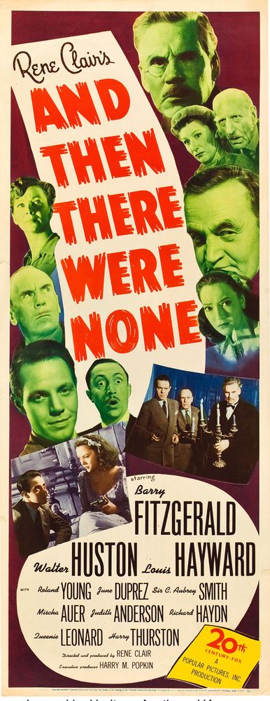 And Then There Were None (20th Century Fox, 1945) - Movie Poster Reprint