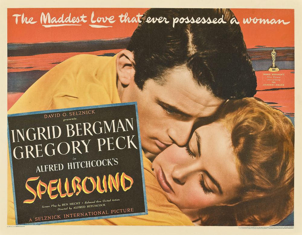 Spellbound (United Artists, 1945).- Movie Poster Reprint