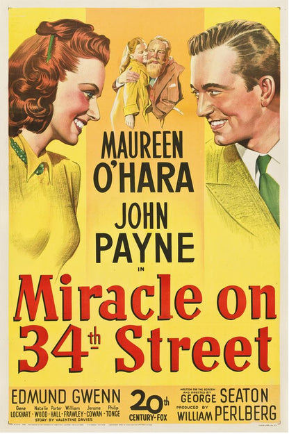 Miracle on 34th Street (20th Century Fox, 1947).- Movie Poster Reprint