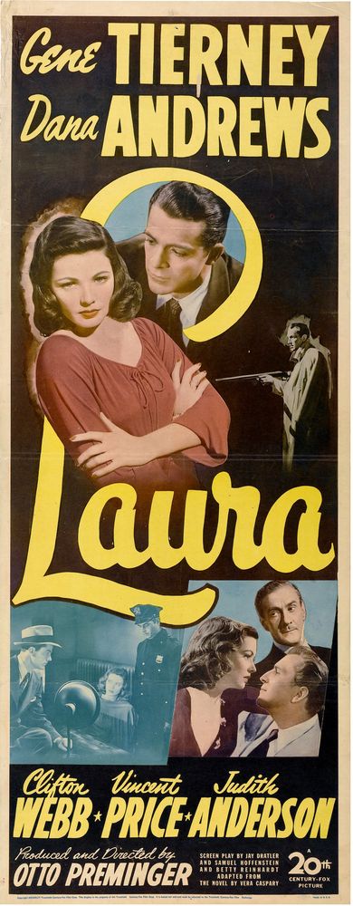 Laura (20th Century Fox, 1944).- Movie Poster Reprint