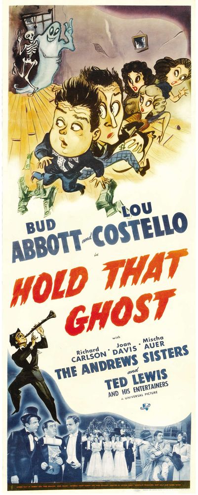 Hold That Ghost (Universal, 1941).- Movie Poster Reprint