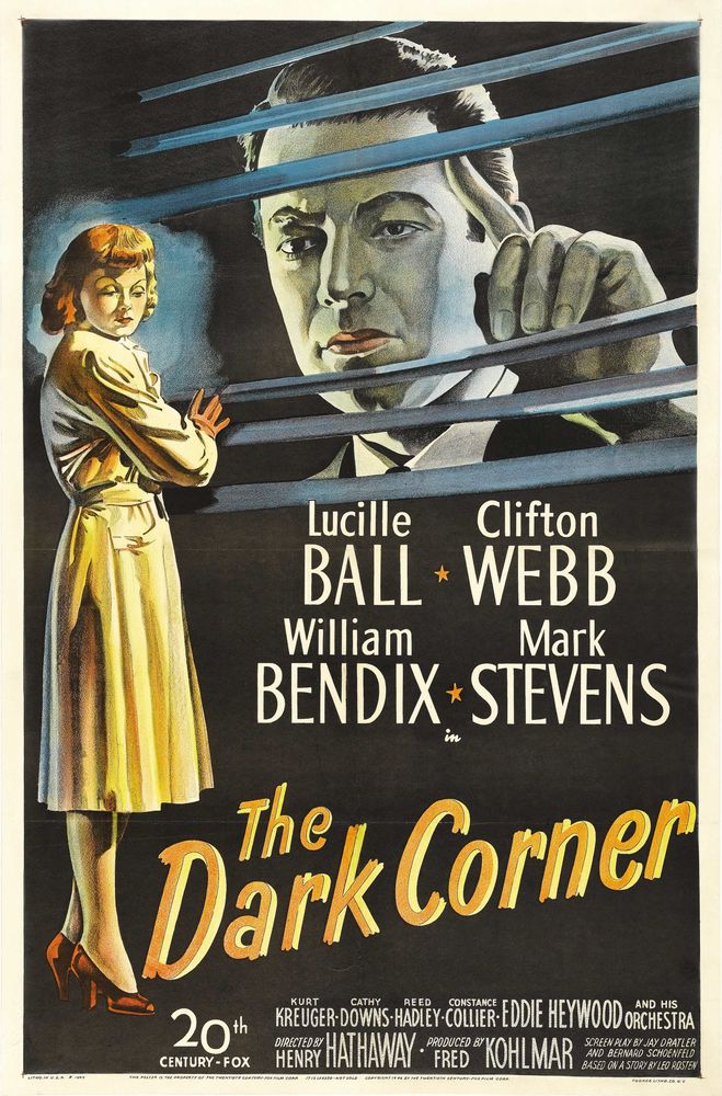 The Dark Corner (20th Century Fox, 1946).- Movie Poster Reprint