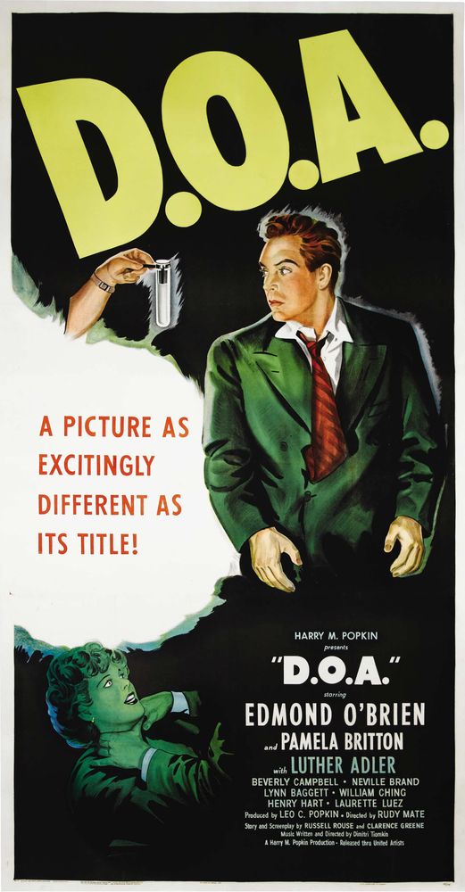 D.O.A. (United Artists, 1950).- Movie Poster Reprint