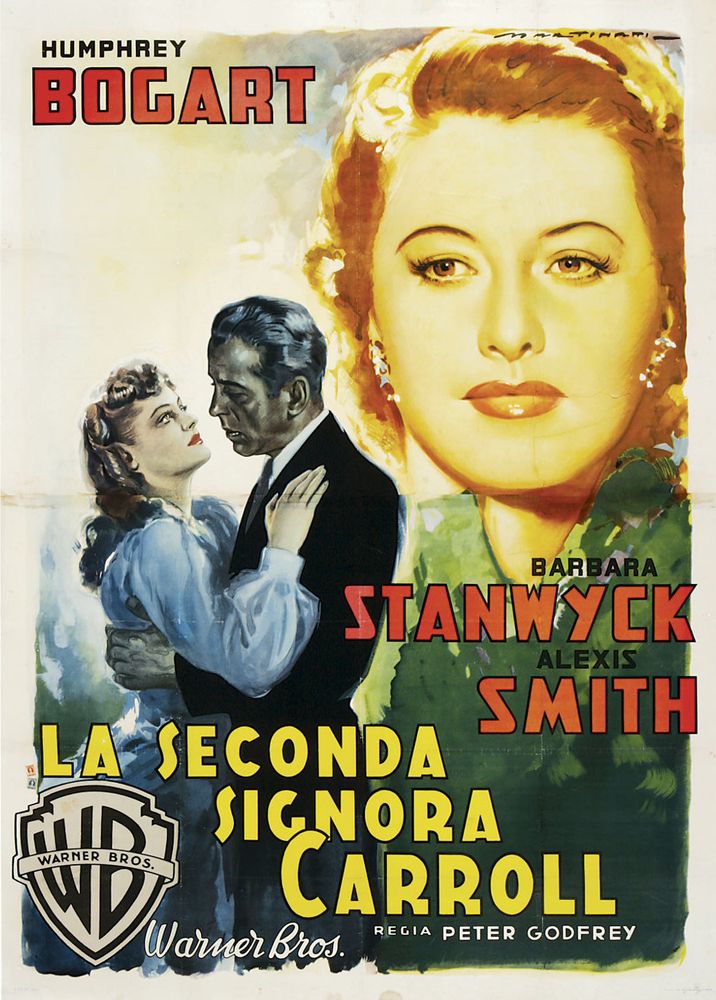 Two Mrs. Carrolls (Warner Brothers, 1947). Italian- Movie Poster Reprint