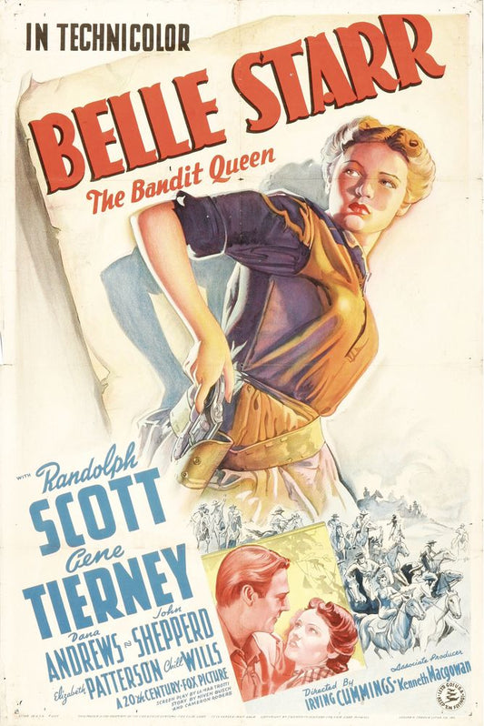 Belle Starr (Twentieth Century Fox, 1941) - Movie Poster Reprint