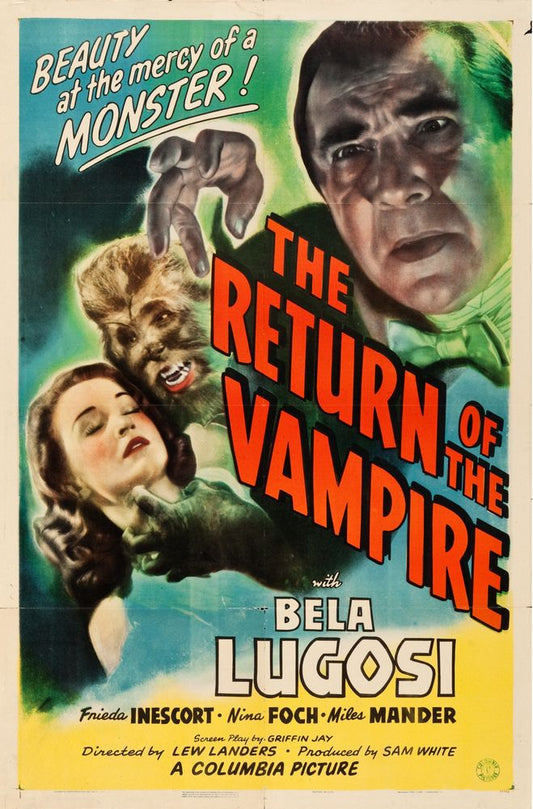 The Return of the Vampire (Columbia, 1943).- Movie Poster Reprint