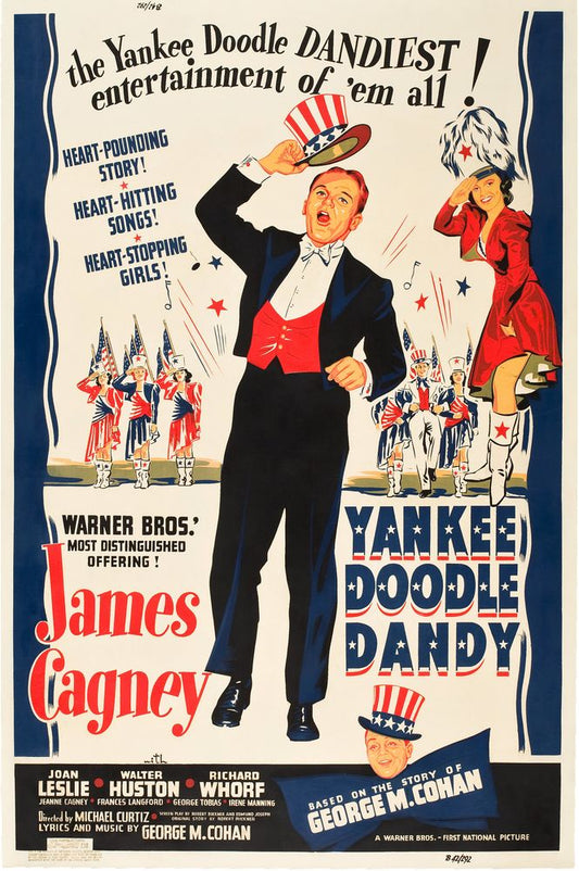 Yankee Doodle Dandy (Warner Brothers, 1942). Style B.- Movie Poster Reprint