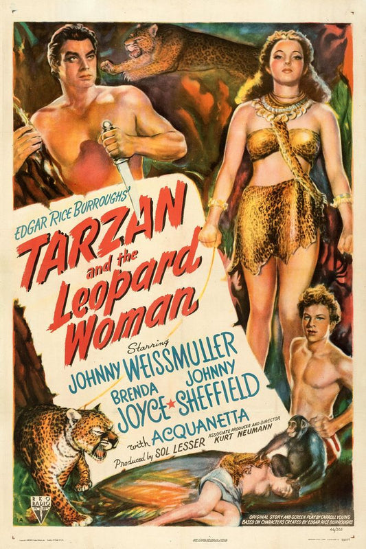 Tarzan and the Leopard Woman (RKO, 1946).- Movie Poster Reprint