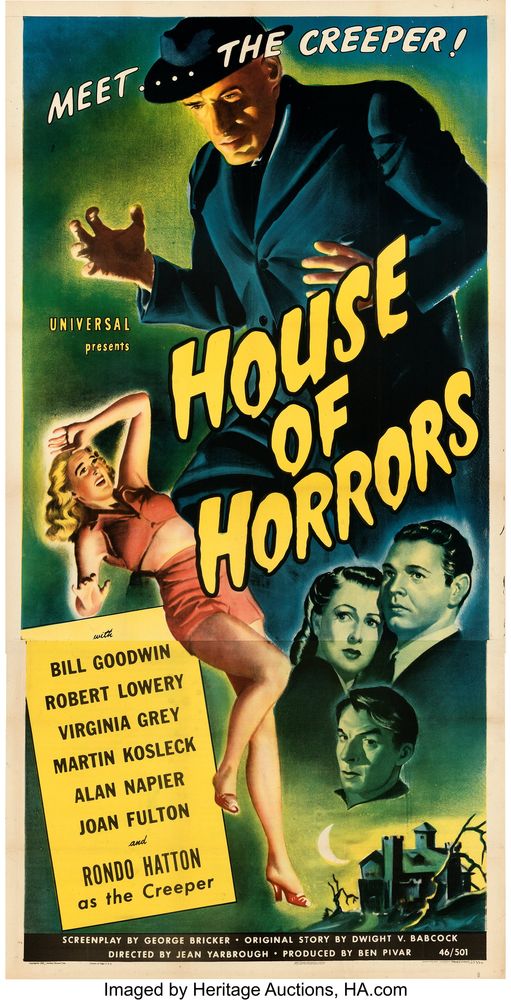 House of Horrors (Universal, 1946).- Movie Poster Reprint