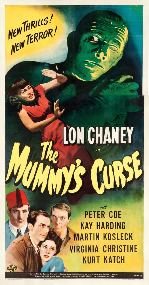 The Mummy's Curse (Universal, 1944).- Movie Poster Reprint