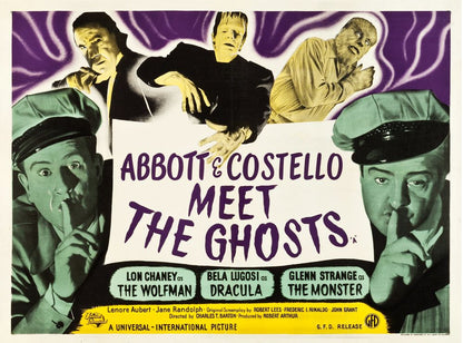 Abbott and Costello Meet Frankenstein (Universal International, 1948) - Movie Poster Reprint