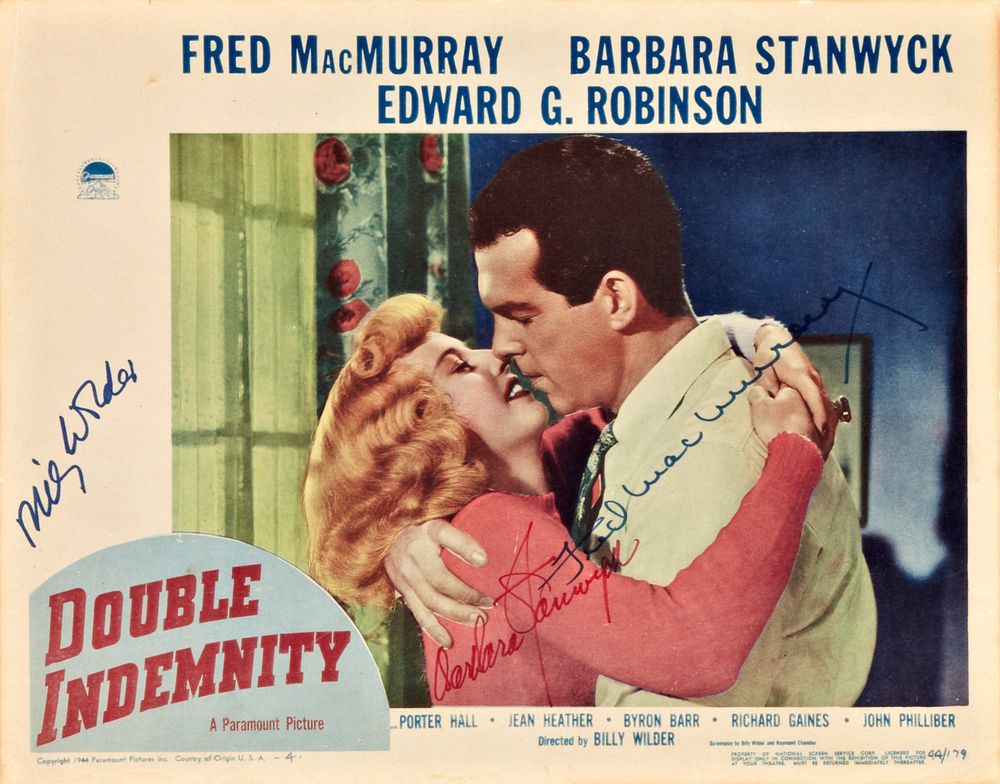 Double Indemnity (Paramount, 1944).- Movie Poster Reprint