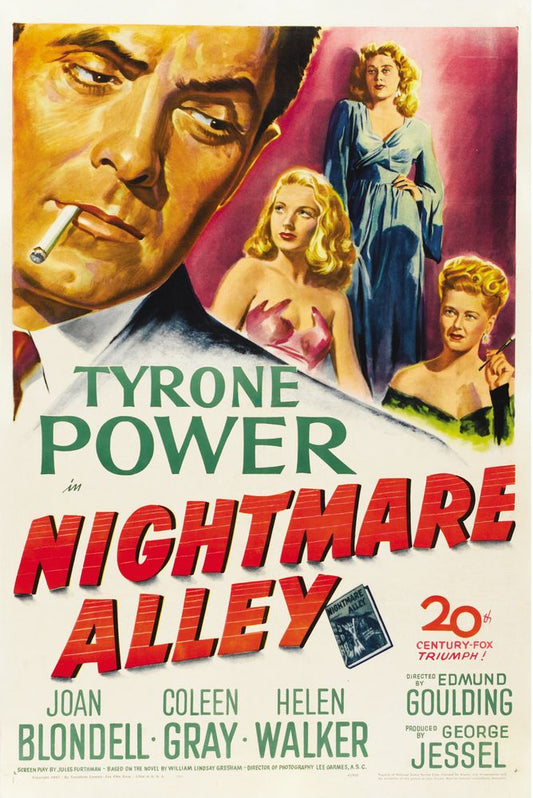 Nightmare Alley (20th Century Fox, 1947).- Movie Poster Reprint