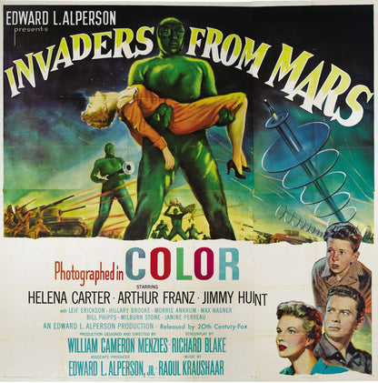 Invaders From Mars (20th Century Fox, 1953).- Movie Poster Reprint