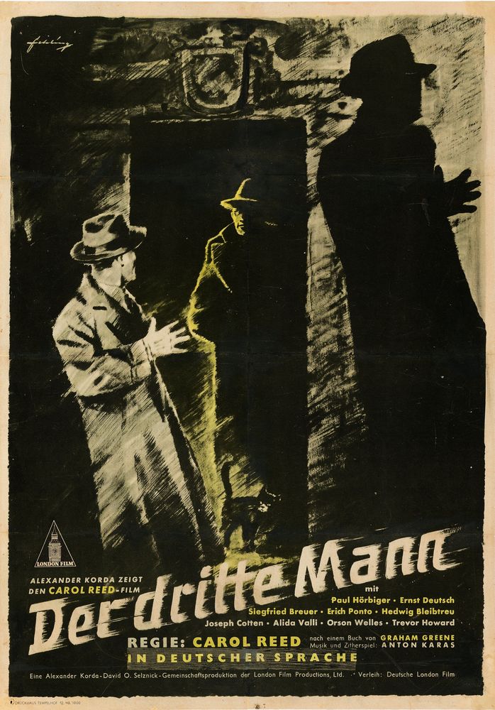 The Third Man (London Films, 1950). First German Release- Movie Poster Reprint