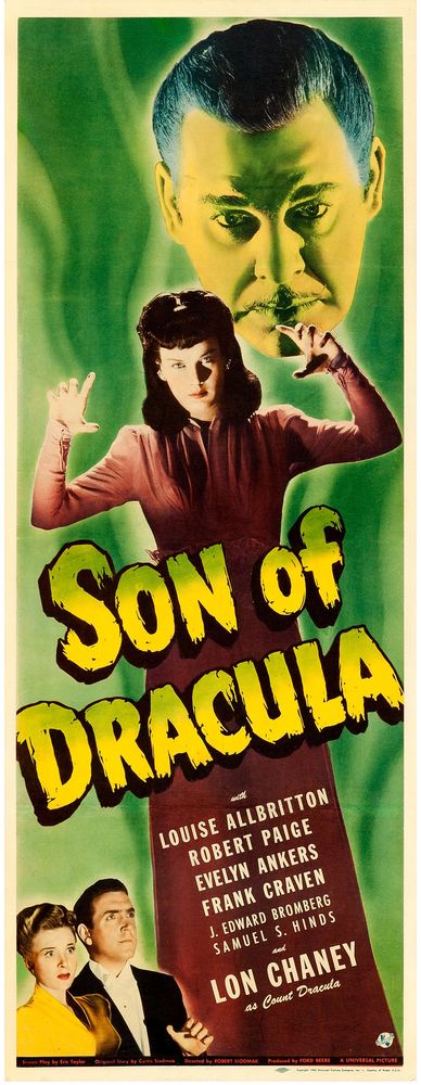 Son of Dracula (Universal, 1943).- Movie Poster Reprint