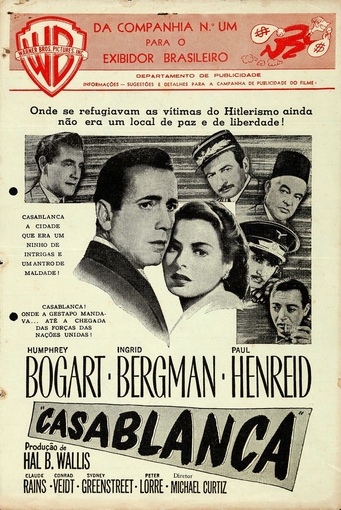 Casablanca (Warner Bros., 1943).- Movie Poster Reprint