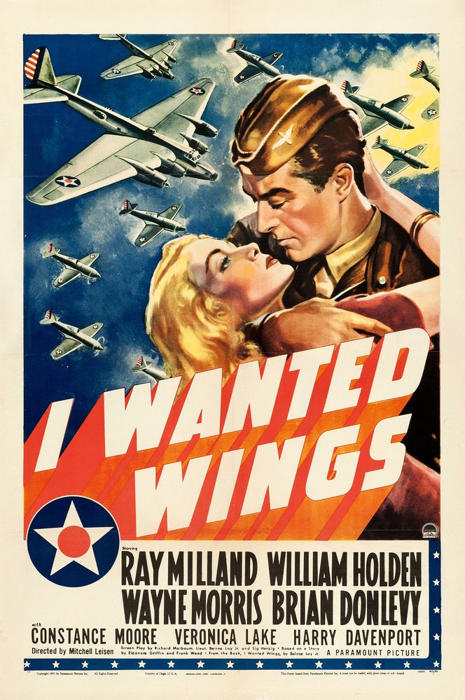 I Wanted Wings (Paramount, 1941). Style A.- Movie Poster Reprint