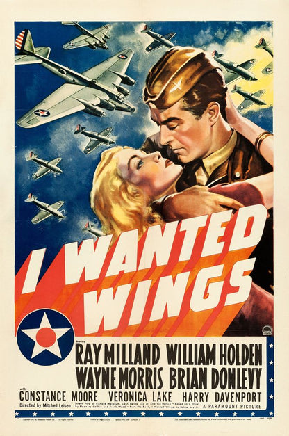 I Wanted Wings (Paramount, 1941). Style A.- Movie Poster Reprint