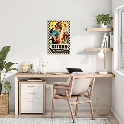 Detour (PRC, 1945).- Movie Poster Reprint