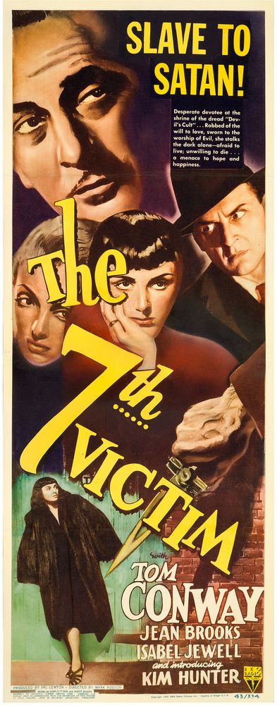 The 7th Victim (RKO, 1943).- Movie Poster Reprint