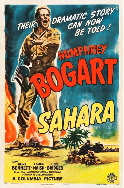 Sahara (Columbia, 1943). Style A.- Movie Poster Reprint