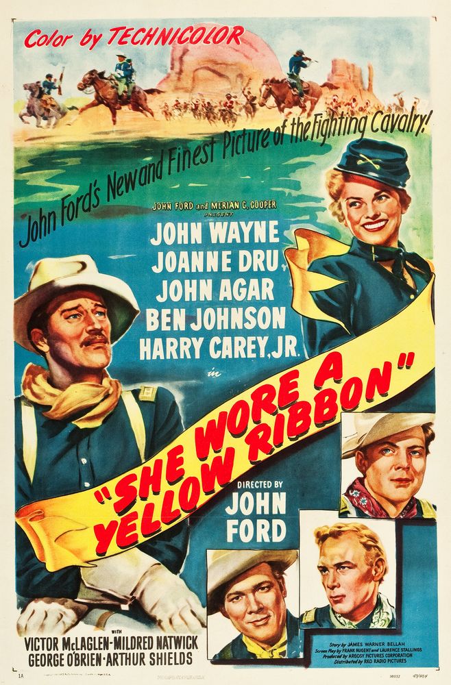 She Wore a Yellow Ribbon (RKO, 1949).- Movie Poster Reprint