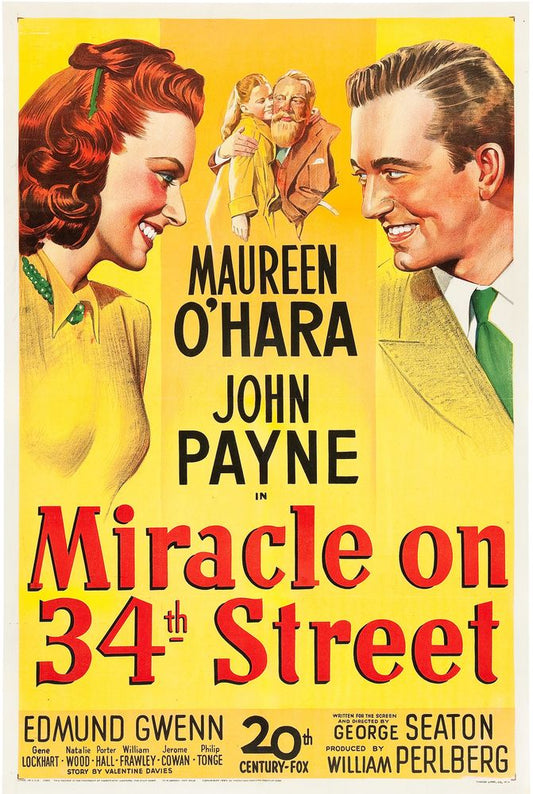 Miracle on 34th Street (20th Century Fox, 1947).- Movie Poster Reprint