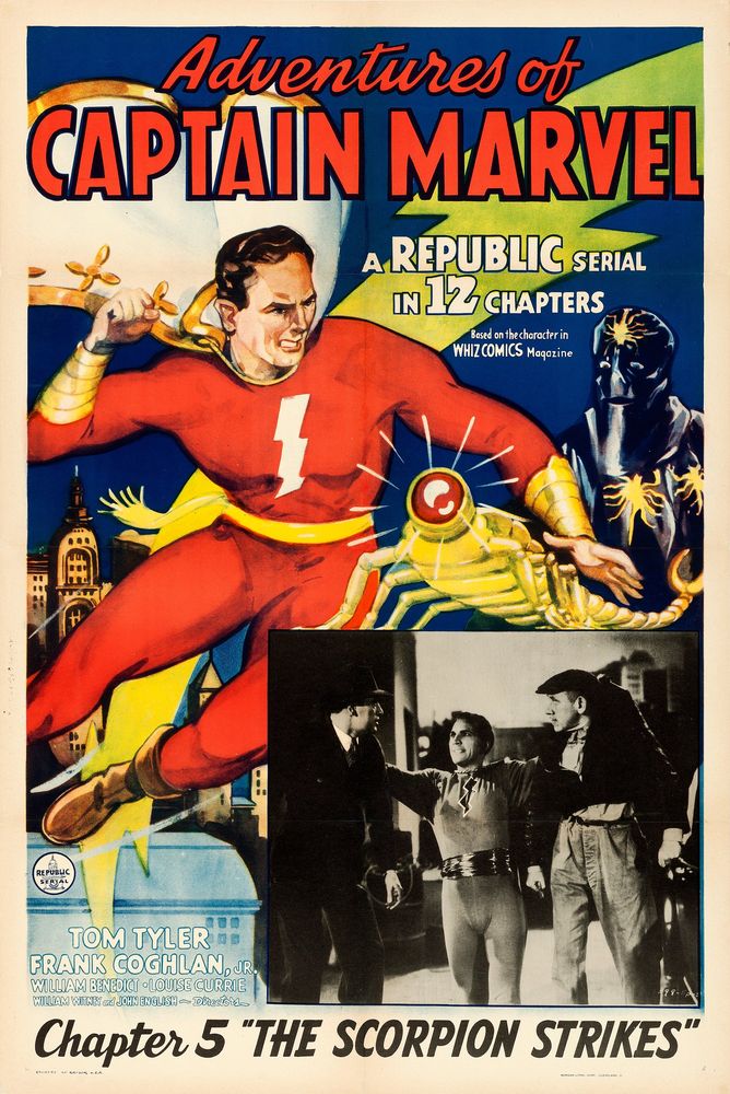 Adventures of Captain Marvel (Republic, 1941). Chapter 5 - "The Scorpion Strikes." - Movie Poster Reprint