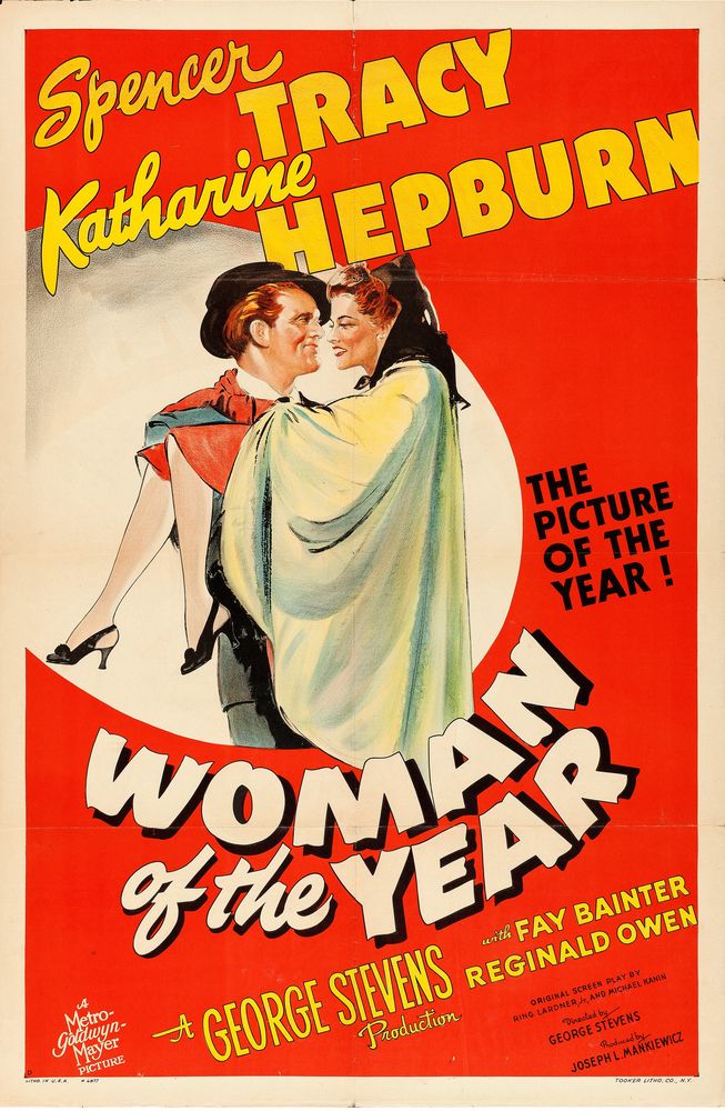 Woman of the Year (MGM, 1942). Style D.- Movie Poster Reprint