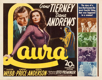 Laura (20th Century Fox, 1944).- Movie Poster Reprint