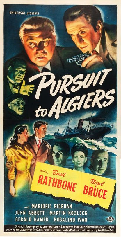 Pursuit to Algiers (Universal, 1945).- Movie Poster Reprint