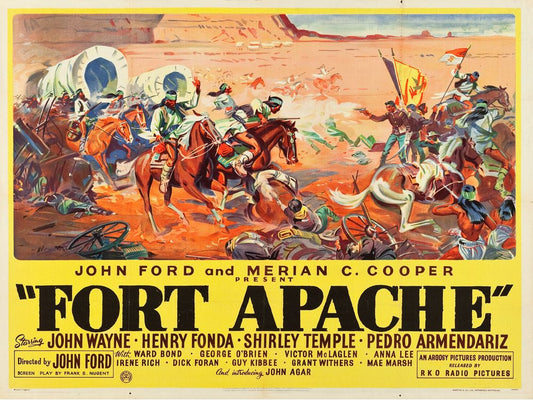 Fort Apache (RKO, 1948). British- Movie Poster Reprint