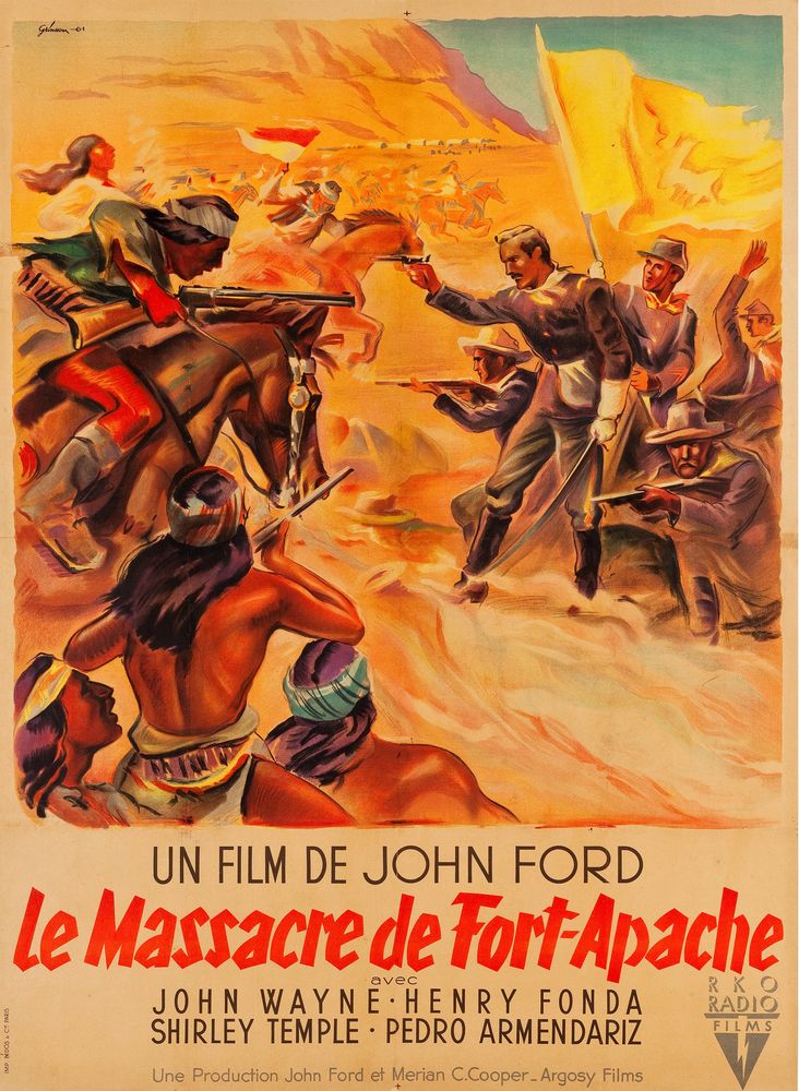 Fort Apache (RKO, 1948). French- Movie Poster Reprint