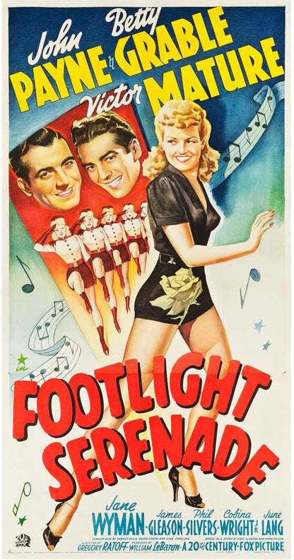 Footlight Serenade (20th Century Fox, 1942).- Movie Poster Reprint