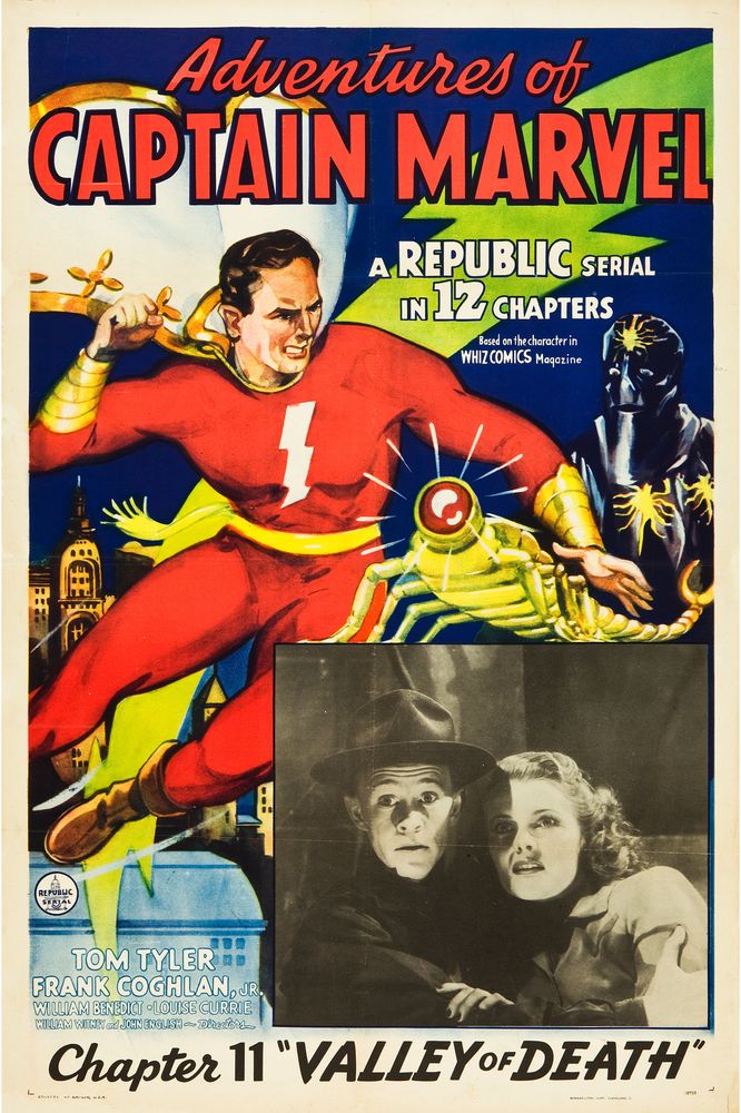 Adventures of Captain Marvel (Republic, 1941). Chapter 11 - "Valley of Death." - Movie Poster Reprint