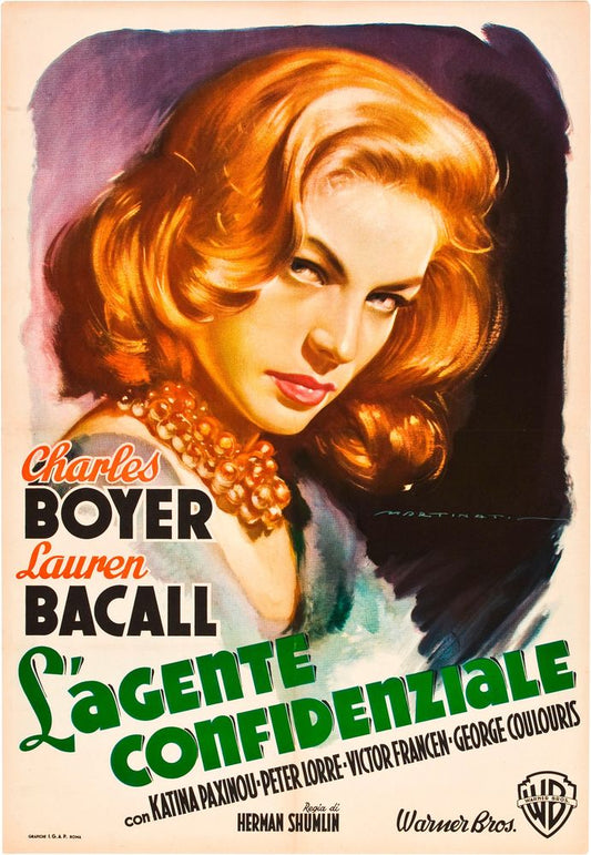 Confidential Agent (Warner Brothers, 1945). Italian- Movie Poster Reprint