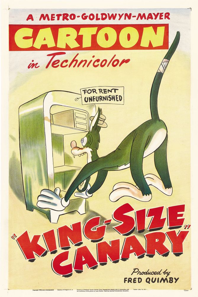 King-Size Canary (MGM, 1947).- Movie Poster Reprint