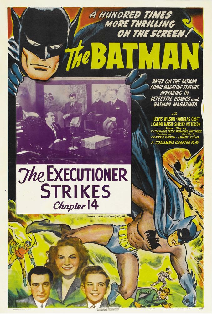 The Batman (Columbia, 1943).- Movie Poster Reprint