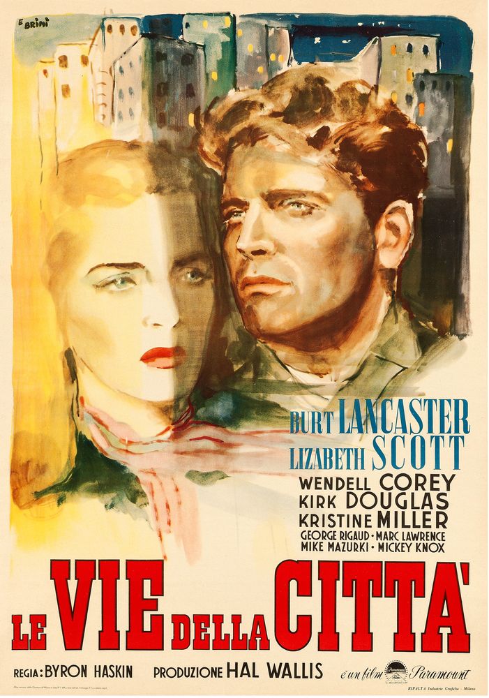 I Walk Alone (Paramount, 1949). Italian, Ercole Brini Artwork.- Movie Poster Reprint