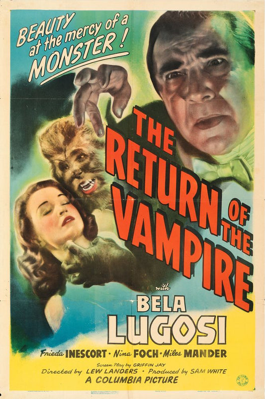 The Return of the Vampire (Columbia, 1943).- Movie Poster Reprint