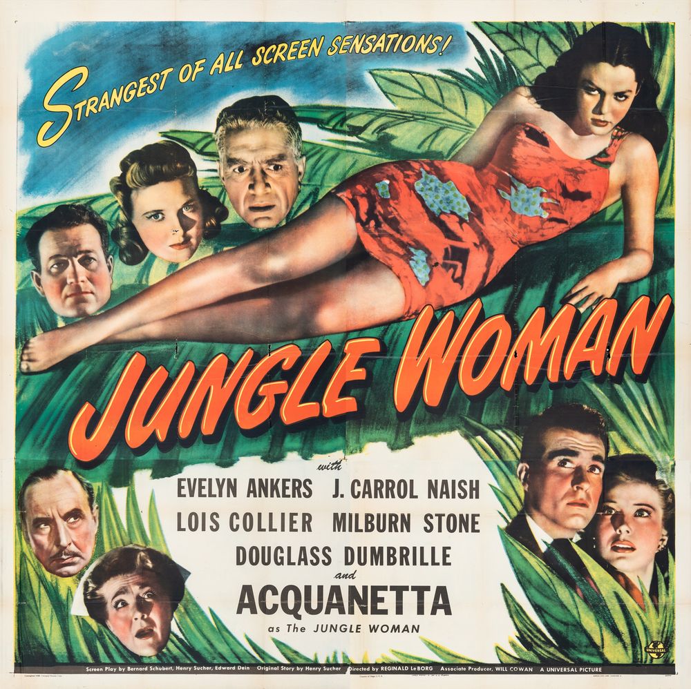 Jungle Woman (Universal, 1944).- Movie Poster Reprint