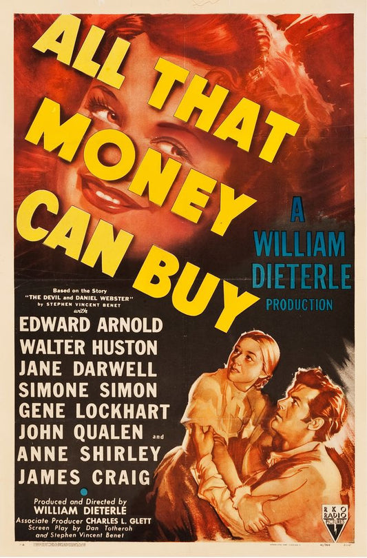 All That Money Can Buy (RKO, 1941). Style B - Movie Poster Reprint