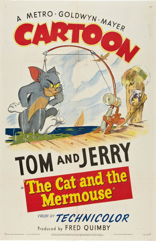 The Cat and the Mermouse (MGM, 1949).- Movie Poster Reprint